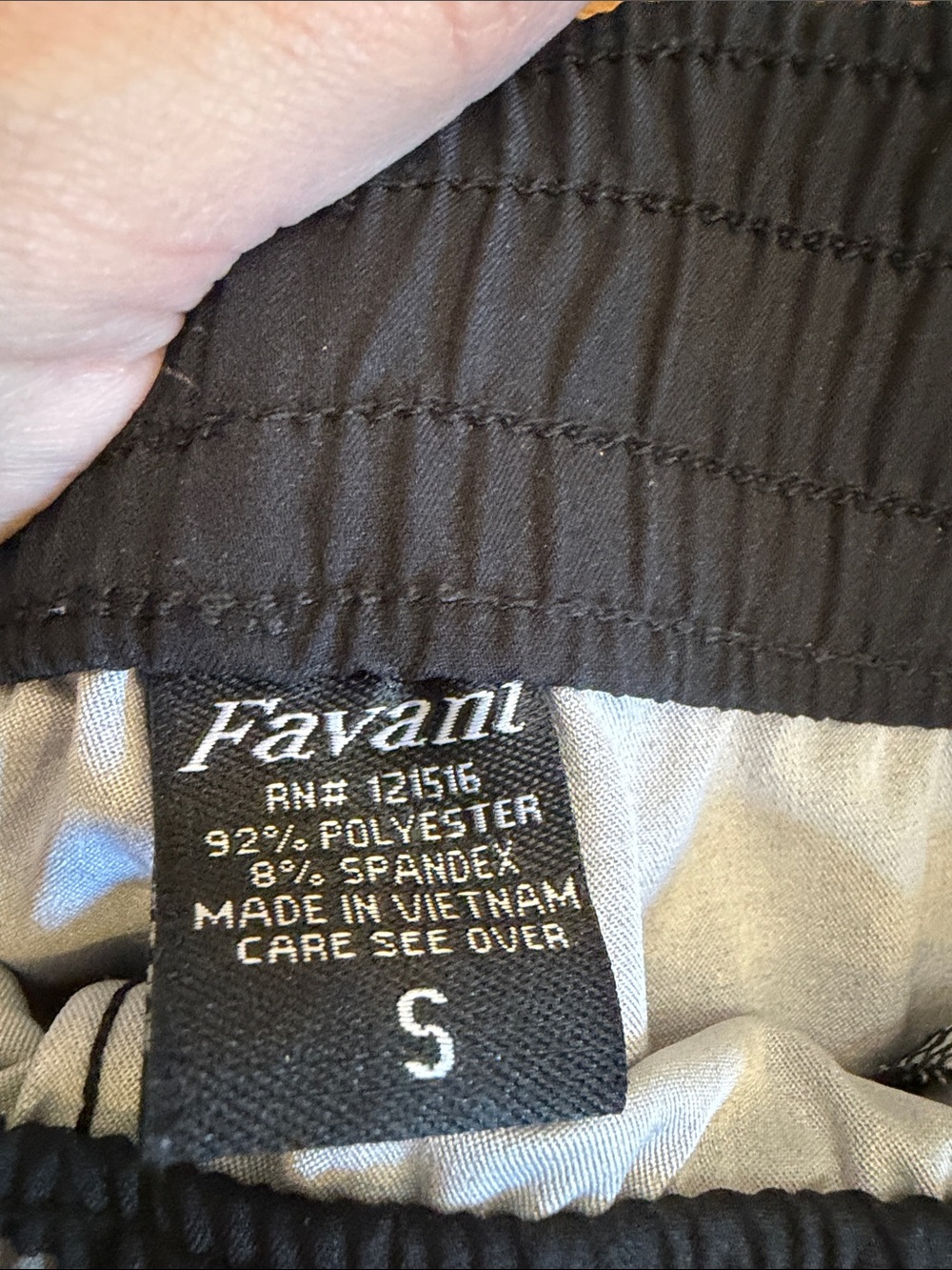 Favant Women's Black Athletic Shorts or Swim Shorts size S